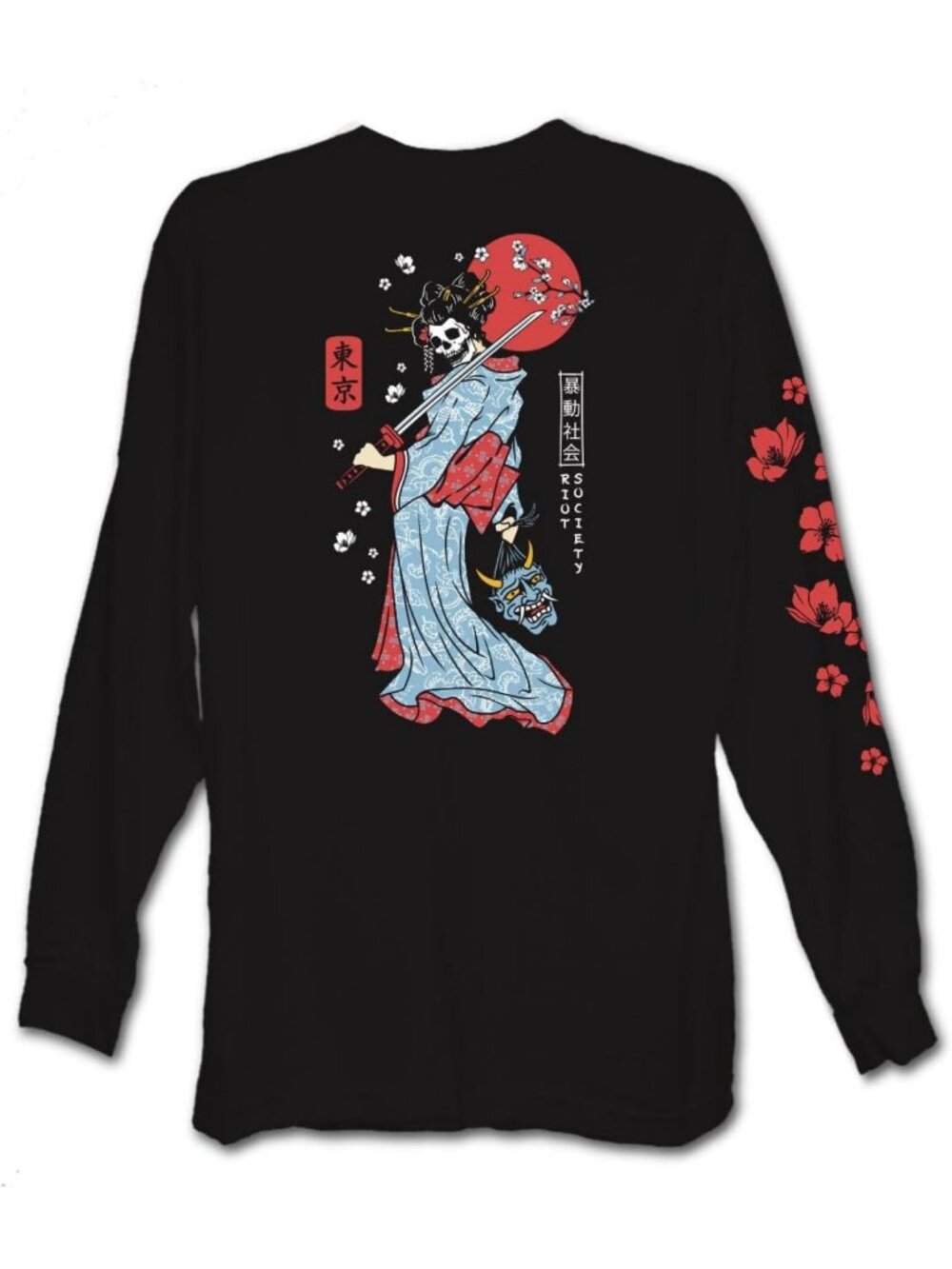 Trendy Men's Long Sleeve Graphic Tee with Embroidery - Stylish Casual Wear